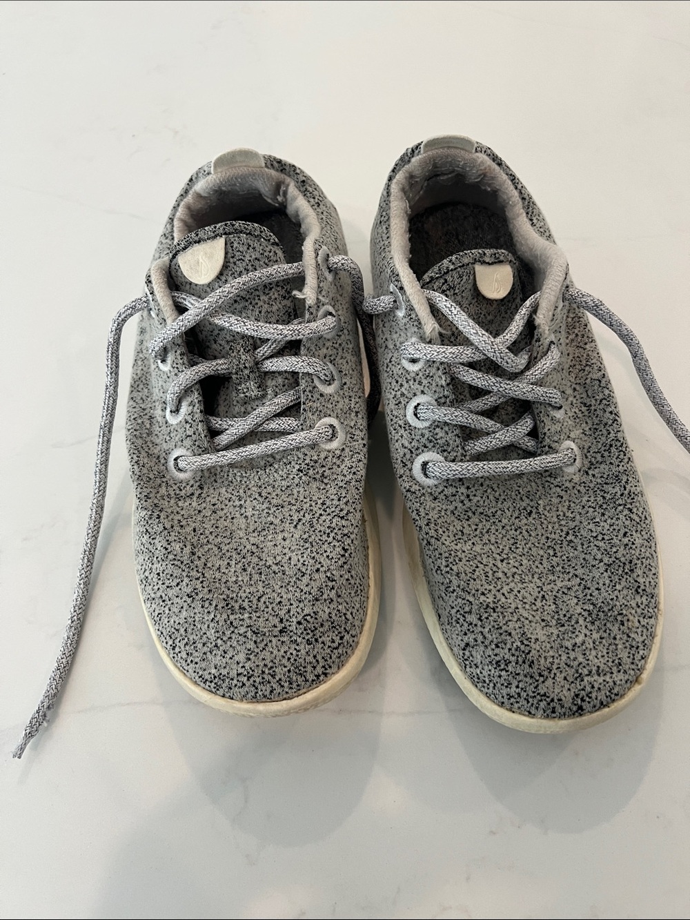 allbirds women Speckled Gray Lace-Up wool runner Sneakers